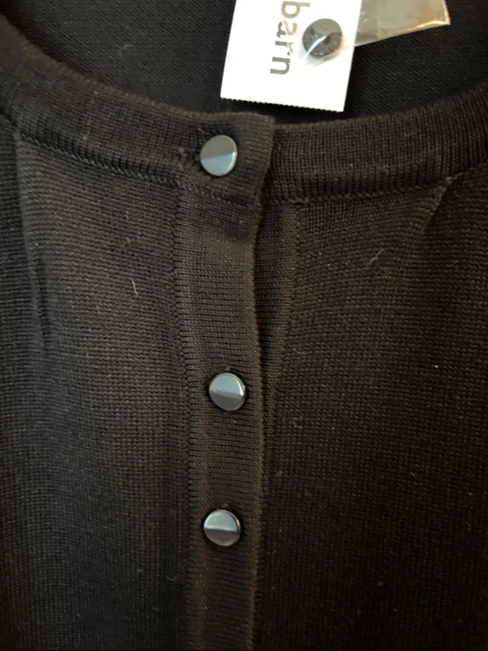 dressbarn Black Knit Cardigan - Picture 3 of 4